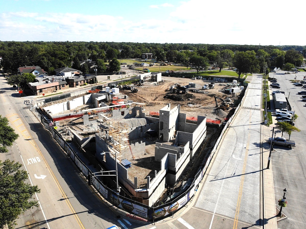 Harmony Square construction on August 21, 2024